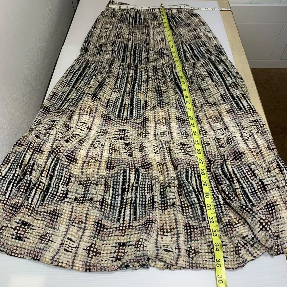 Solitaire Tiered Ruffle Maxi Skirt - Size Small - Picture 6 of 10